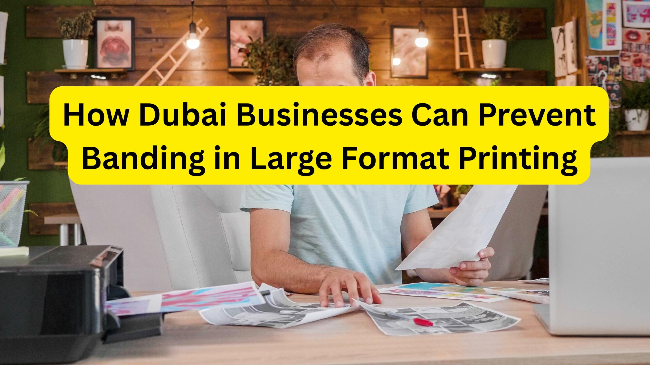 How Dubai Businesses Can Prevent Banding in Large Format Printing